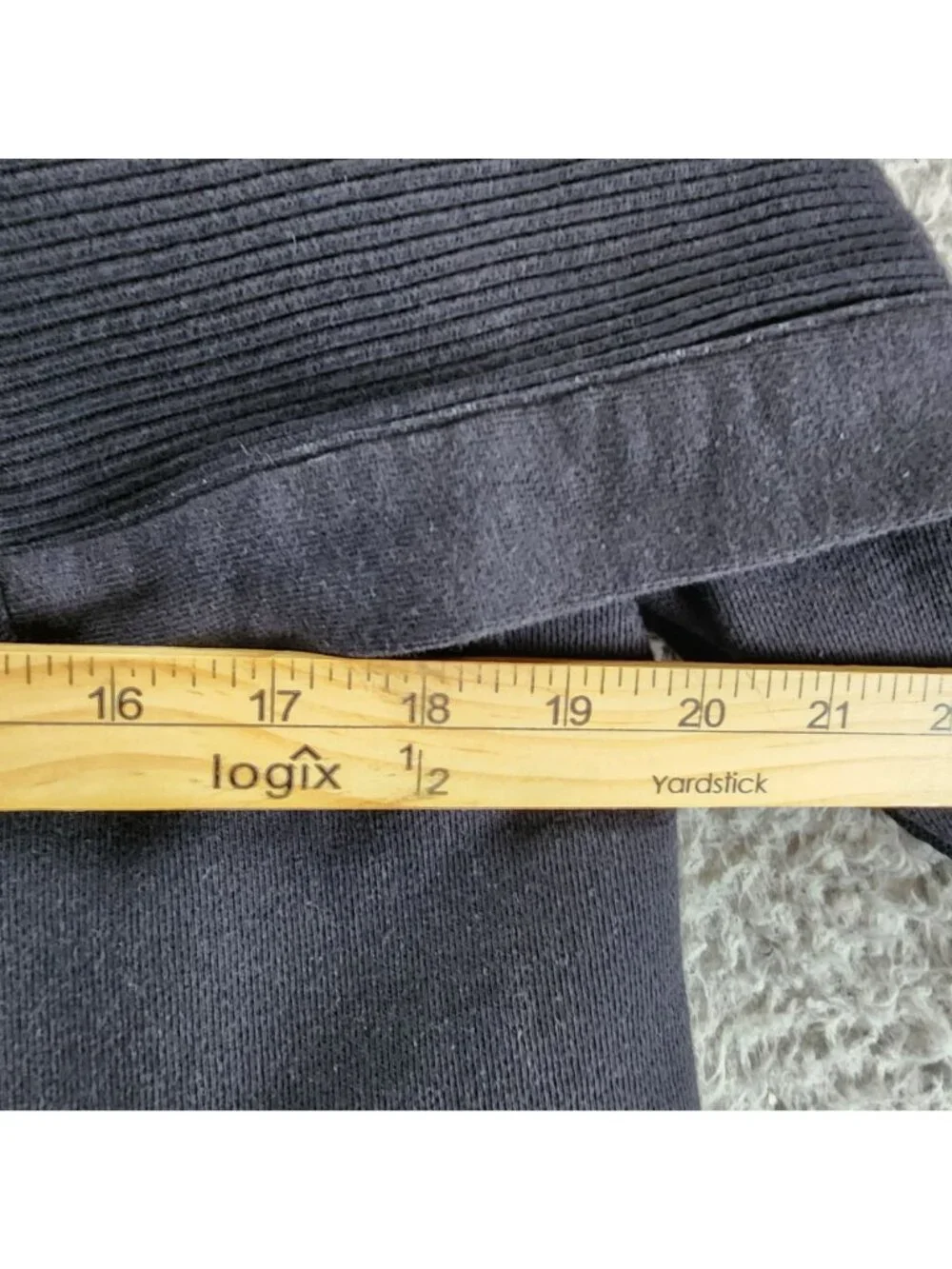 Athleta Jacket Womens Small Black Fleece Long Sleeve Open Shawl Collar